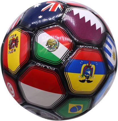 2026 World Flag Country World Flag Training Outdoor Soccer Ball Size 5 Futol Size (Size 5)