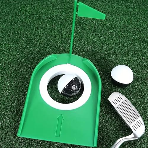 Authentic Golf Putting Practice Mat Automatic Ball Return and Direction Line for Real Green Feel Indoor Outdoor Training