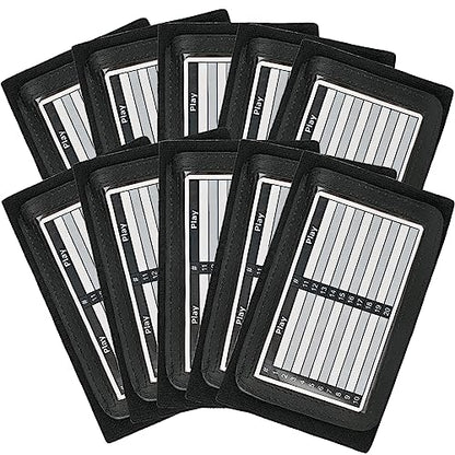 Adult Quarterback Triple Playbook Wristband(10 Pack)- Playbook QB Wristband - Triple Windows-Great for Football Plays, Baseball Calls All Sports