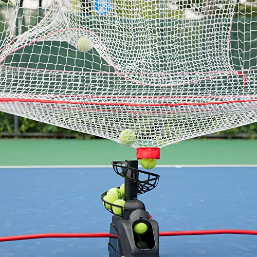 Furlihong 680NT 2 in 1 Tennis Ball & Baseball Training Machine and Net Combo, Ball Recycling System, Includes 680BH and NT01