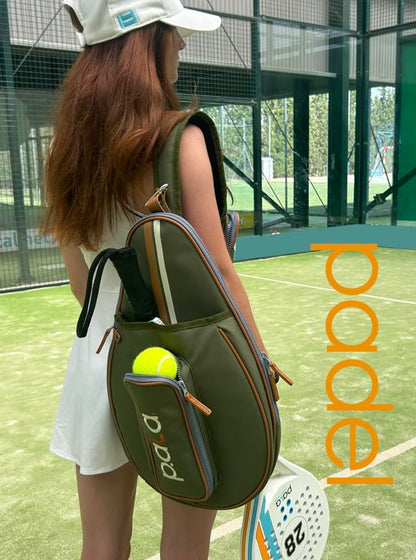 P.ala Multi-Sport Crossbody Padel Bag – Fits 2 Padel Rackets, Lightweight 2.07 lb, Fence Hook, 13” Device Sleeve, Compact Racket Bag for Padel, Tennis & Pickleball