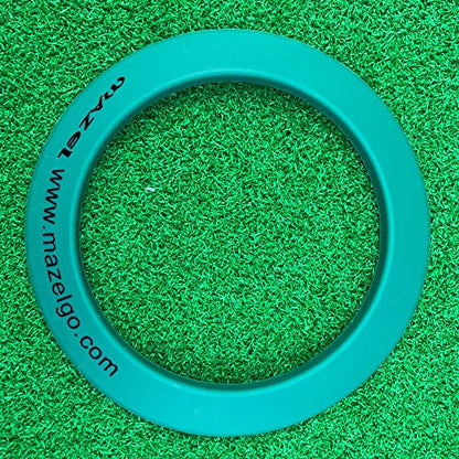 MAZEL Golf Putting Cup/Ring for Training Aid Indoor & Outdoor - All-Direction Practice Hole Putting Accuracy Trainer - color: Green Rubber Ring