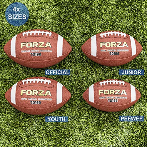 FORZA TD100 Football Game Balls | Junior to Offical Size Options Available | Ultimate High Grip Design | Packs of 1-40 - size: Official (14+)