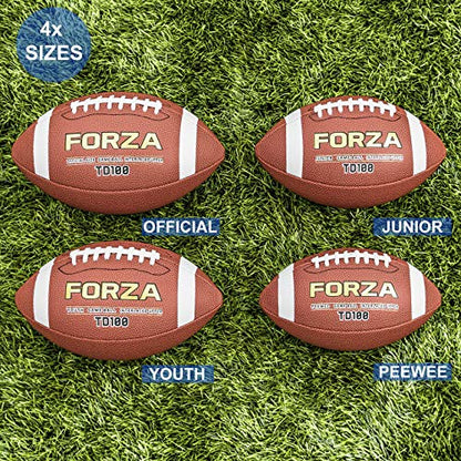 FORZA TD100 Football Game Balls | Junior to Offical Size Options Available | Ultimate High Grip Design | Packs of 1-40 - size: Official (14+)