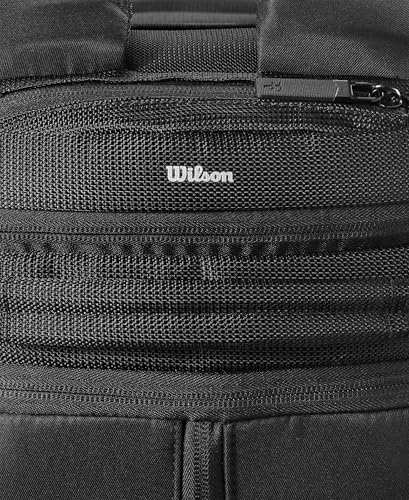 WILSON RF Tennis Racket Cover-Black - size: Holds up to 2 Rackets