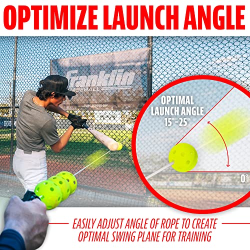 Franklin Sports Launch Line Baseball Hitting Trainer - IDB Swing Trainer + Batting Practice Aid - Baseball + Softball Batting Practice Equipment + Training Aid for Hitters