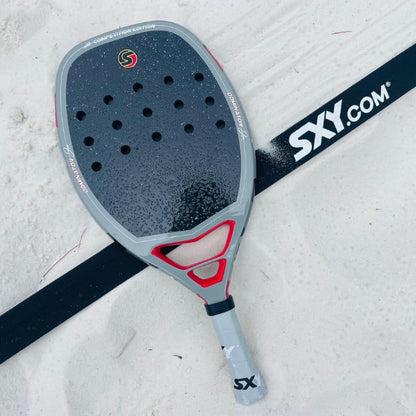 Sexy Brand SXY Professional Beach Tennis Court Lines - Adjustable, Easy Setup for Doubles and Singles Courts, Includes Stakes and Stylish Carrying Case