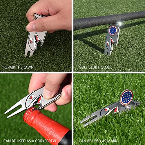 Craftsman Golf Shark Cool 4-in-1 Golf Divot Repair Tool - Bottle Opener - Ball Marker - Tee Holder