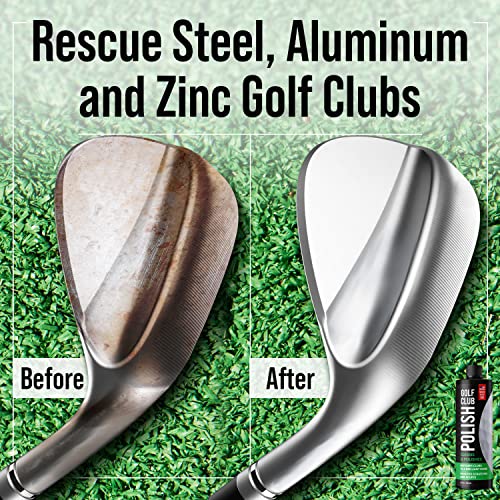Golf Club Polish & Scratch Remover — All-in-One Golf Club Cleaner, Polisher & Rust Remover for Irons, Wedges & Putters, Restores Shine on Steel, Aluminum & Zinc, Golf Accessories, 8 fl oz Spray