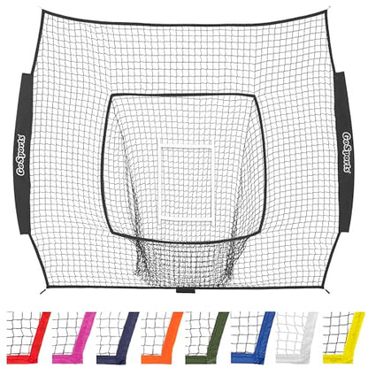 GoSports Replacement 7 x 7 ft Baseball Net - NET ONLY - Frame NOT Included - Choose Your Color - color: Black