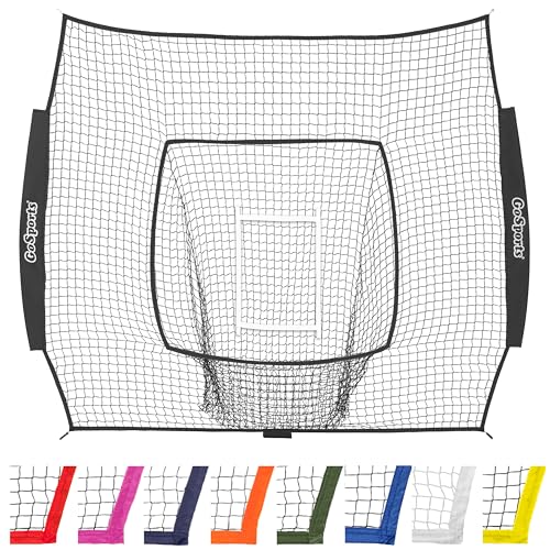 GoSports Replacement 7 x 7 ft Baseball Net - NET ONLY - Frame NOT Included - Choose Your Color - color: Black