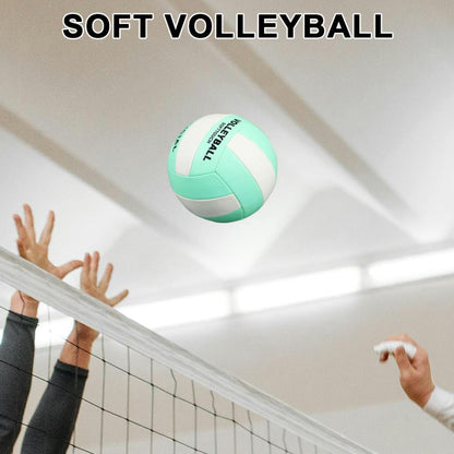 Ciieeo Soft Volleyball 2pcs Size 5 Adult Training Volleyball Indoor Outdoor Sports Practice Ball for Beach and Gym Use