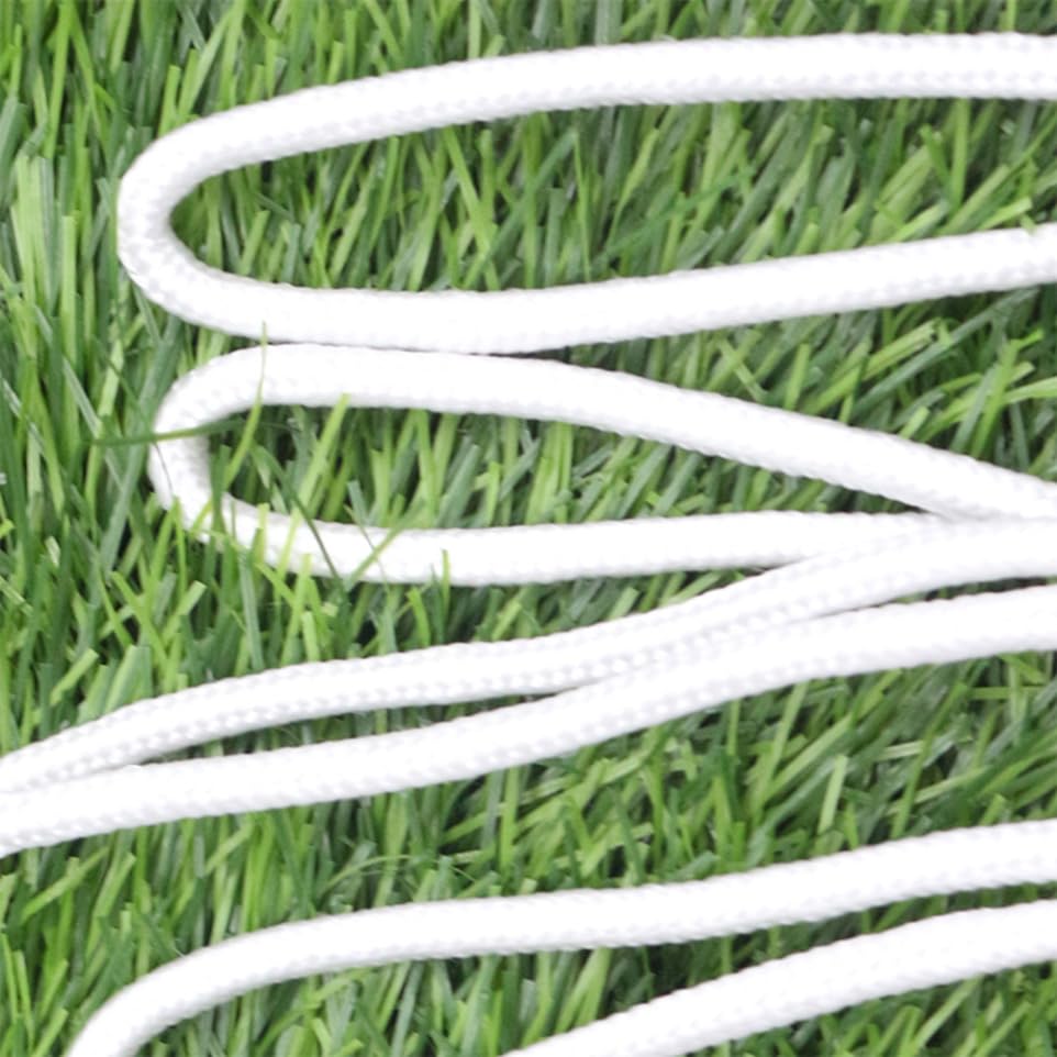 SUPVOX Standard Professional Braided Basketball Net Durable White Polyester for Sports Heavy Duty Design for Use and Weather Resistance