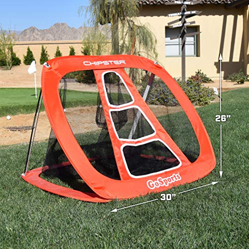 GoSports Chipster Pop-Up Golf Chipping Practice Net - Training Aid for Precision and Distance - Outdoor and Indoor Practice - Golf Gift - style: Chipster
