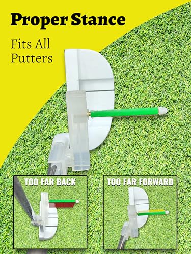 Golf Putting Alignment Tool – Putting Stroke & Putter Alignment Tool, Foot Position Trainer – Perfect Golf Training Aid for Accuracy, Consistency & Lower Scores – Trusted by PGA Pros