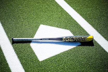 Easton | Havoc Baseball Bat | USA | -10 Drop | 2 1/4" Barrel | 1 Pc. Aluminum - color: Grey/Yellow, size: 30 Inch