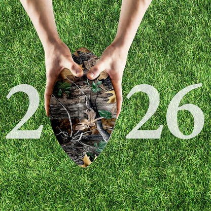 American Football, Official Size 11.9 x 7.3 Inch, Premium Composite Leather High-Grip Ball with Pro-Style Lacing, Unique Prints for Training, Games & Gifts - color: Camo Leaf