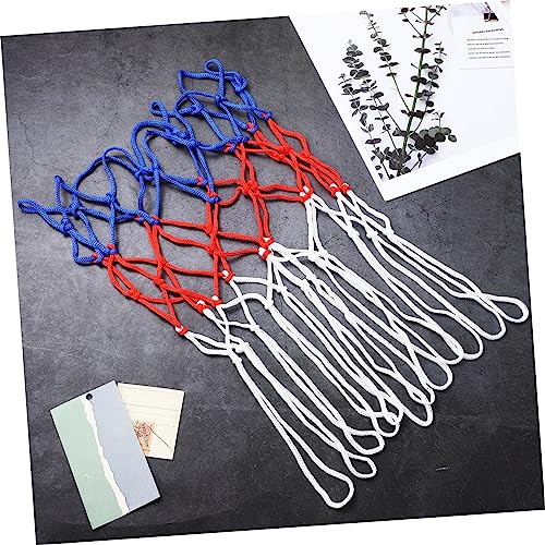 VICASKY 2pcs Basketball Net Kit Replacement Hoop Nets Woven Nylon Basketball Accessories