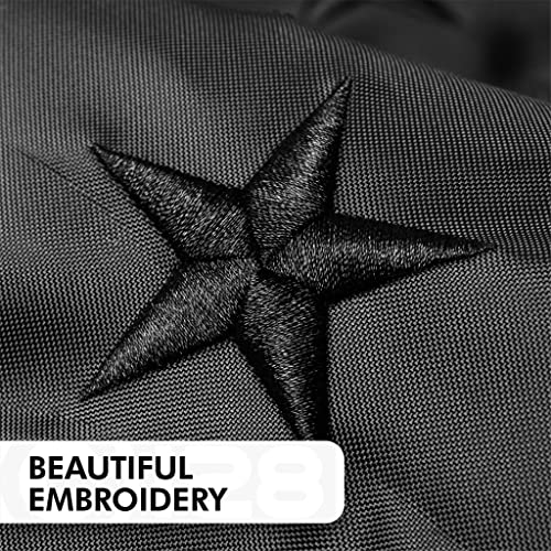 All Black American Flag | 3x5 Ft | Long Lasting US Flag, Made From 210D Polyester, Embroidered Stars, Sewn Stripes, Brass Grommets, Vivid Color, Outdoor/Indoor - color: Black 3x5 Ft