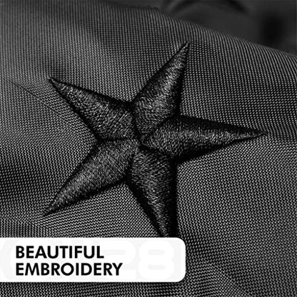 All Black American Flag | 3x5 Ft | Long Lasting US Flag, Made From 210D Polyester, Embroidered Stars, Sewn Stripes, Brass Grommets, Vivid Color, Outdoor/Indoor - color: Black 3x5 Ft