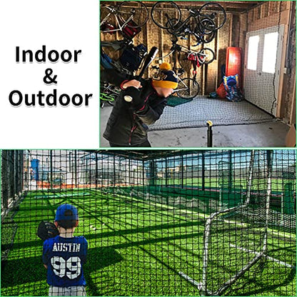 IUZEAI Baseball Backstop Nets, Nylon Baseball Netting Pro High Impact Sports Netting Material 10'x10'/10'x20'/10'x30'(Net Only)