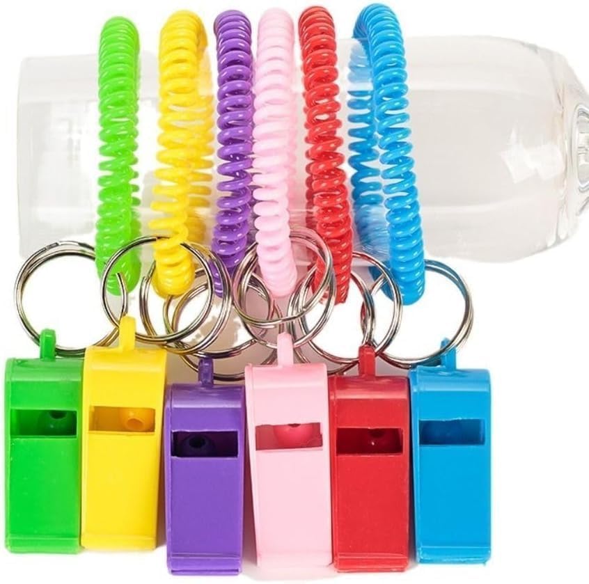 Sports Whistle Pink with Adjustable Wrist Strap, Sound for Coaches, Referees, Team Sports, Soccer, Baseball, Outdoor Safety
