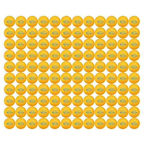 KEVENZ 3 Star Ping Pong Balls, 40+mm Advanced Table Tennis Ball, Bulk Outdoor Ping Pong Balls (Orange, White) - color: Orange, 120-Pack