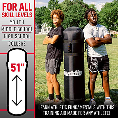 Franklin Sports Inflatable Football Tackling Dummy - Training Dummies for Football, Martial Arts + Wrestling Practice - Inflatable Blocking + Tackling Dummy for Practice - 51" Inches