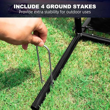 BAGAIL Baseball and Softball Pitching Net, 9 Pocket Pitching Net, Portable Pitching Target Net for Backyard with Carry Bag
