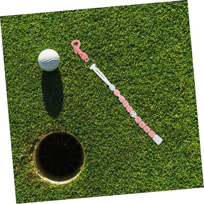 Toddmomy Portable Golf Beaded Chain Score Counter for Women Lightweight Golf Score Keeper for Training and Tournaments for Easy Tracking