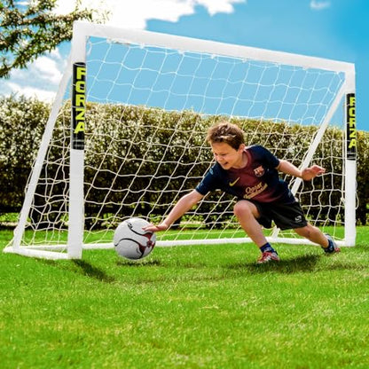 FORZA 6 x 4ft Kids Soccer Goal - The World’s #1 Backyard Goal! | 100% UK-Made, 2 Min Setup, Unbreakable Goalpost Bundle - Buy FORZA, Play Forever! - style: 1. Goal