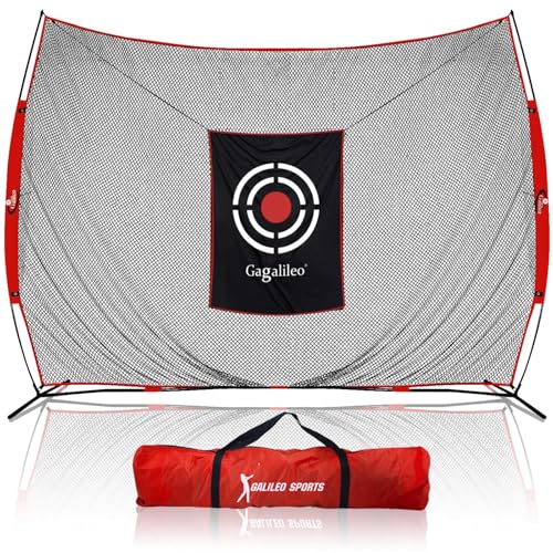 Gagalileo Golf Hitting Net with Target：Professional Heavy Duty Practice Net for Driver Swing Training Backyard Garage - size: 7x8ft