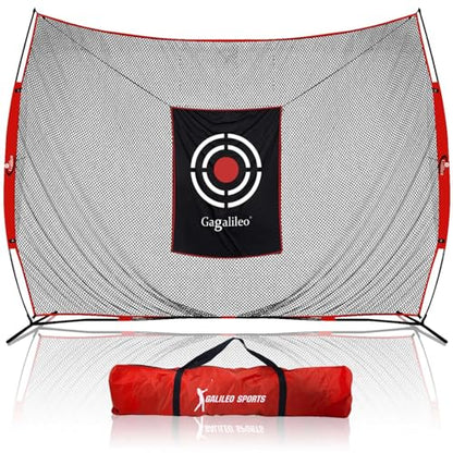 Gagalileo Golf Hitting Net with Target：Professional Heavy Duty Practice Net for Driver Swing Training Backyard Garage - size: 7x8ft