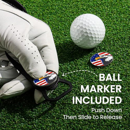 Amy Sport Premium Golf Divot Repair Tool Ball Markers with Belt Clip Value 3 Pack, 7-in-1 Tools Leather Grip Club Holder, Bottle Opener, Club Groove Cleaner, Putting Alignment Guide - color: Black-3 Pack