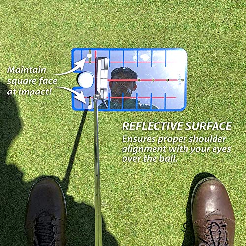 GoSports Golf Putting Alignment Mirrors - Designed by Golfers for Golfers - size: 12" Standard