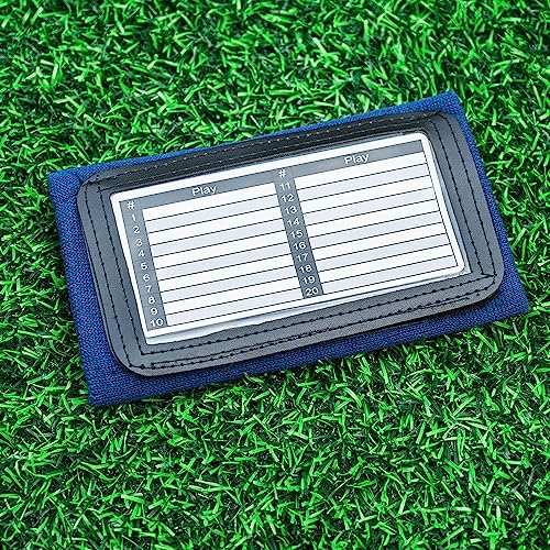 Quarterback Play Wristband - 3 Playsheet Compartments - Perfect for Flag and Tackle Football-2 Inserts Included-Youth,Single