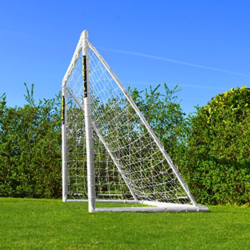 FORZA 8 x 6ft Soccer Goal - The World’s #1 Backyard Goals! | 100% UK-Made, 4 Min Setup, Unbreakable Goalpost + Target & Ball Bundle - Buy FORZA, Play Forever!