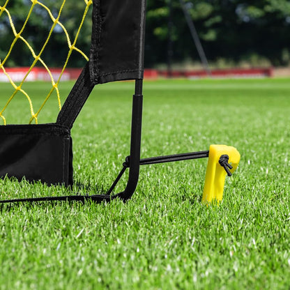 FORZA Square Pop-Up Soccer Goal [6 Sizes] | Portable Goal Posts for Kids Shooting Practice - Pop-Up in Minutes | Single or Pair of Goals