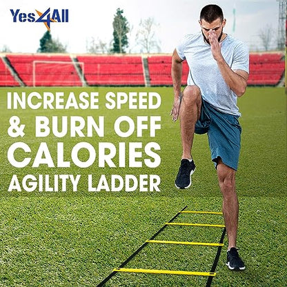Yes4All Agility Speed Training Agility Hurdles for Athletes - 5 Pack - Speed and Agility Training Equipment for Soccer Basketball Football Hurdle Training