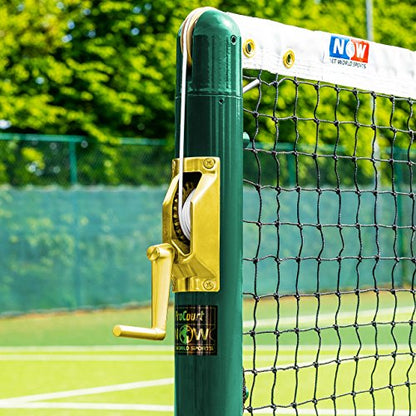 Vermont Tennis String Winder Mechanism – Professional Brass Winder for All Regulation Tennis Posts - Net Tennis Accessories Available in 3 Styles - color: Large Round