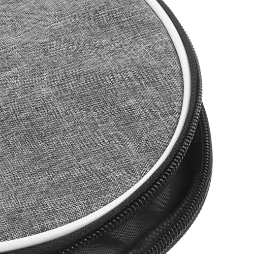 Operitacx Table Tennis Paddle Bag Protective Storage Case Portable Reusable Organizing Fixed Bag for Sports Gray Half-cover Design