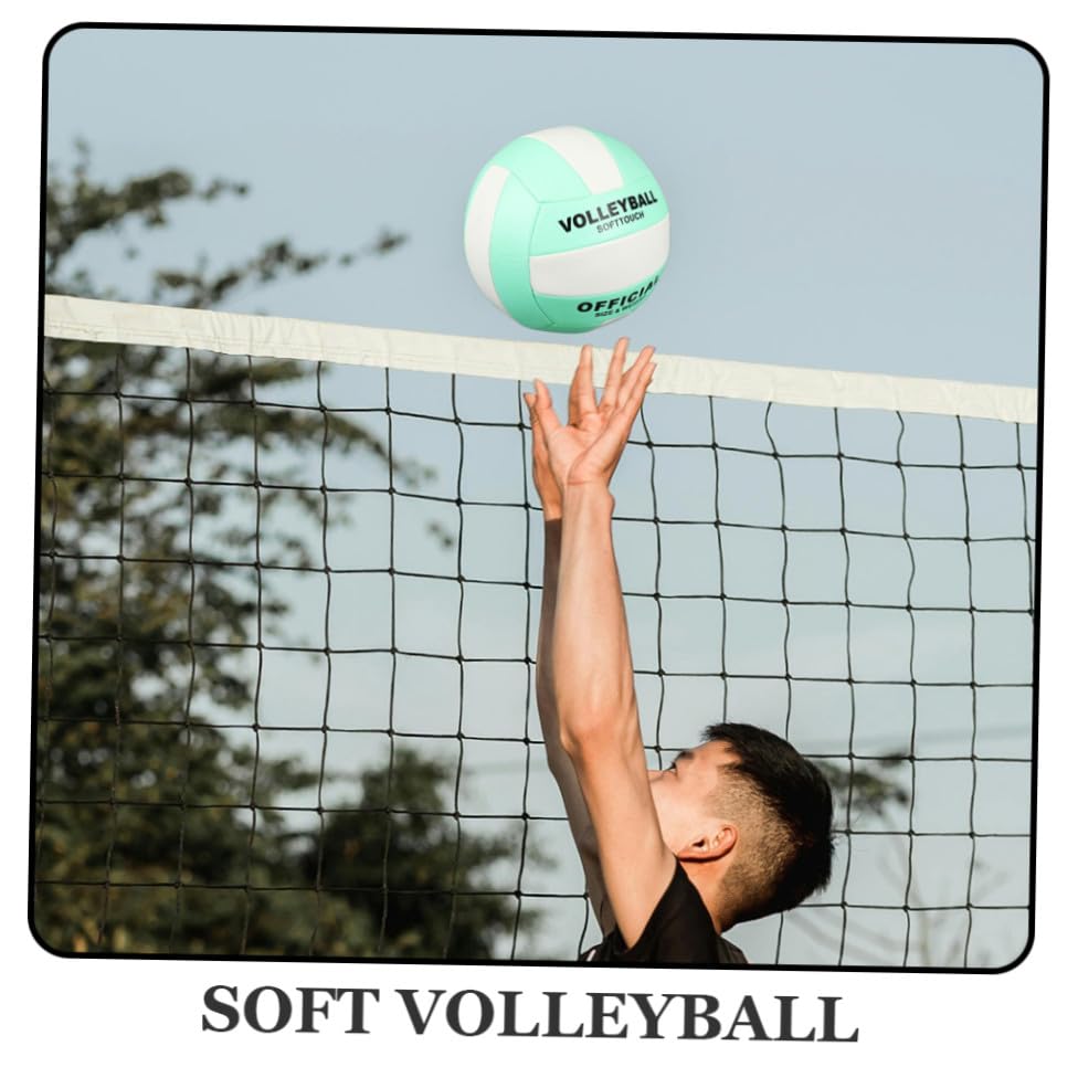 PRETYZOOM 2pcs Adult Soft Volleyball Size 5 Indoor Training Sports Ball for Entrance Examination, Machine-Stitched Explosion-Proof Volleyball for Recreational and Competitive Play