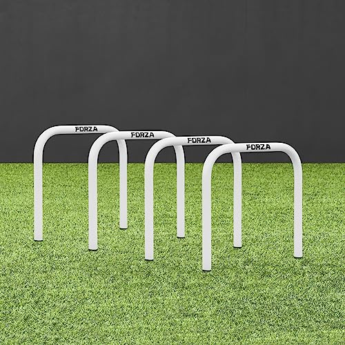FORZA Pro Soccer Passing Arcs | Set of 4 Elite-Level Soccer Targets to Enhance Passing Techniques & Accuracy - Optional Carry Bag & Bases - color: White, size: Without Bases