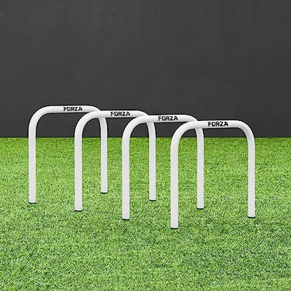 FORZA Pro Soccer Passing Arcs | Set of 4 Elite-Level Soccer Targets to Enhance Passing Techniques & Accuracy - Optional Carry Bag & Bases - color: White, size: Without Bases