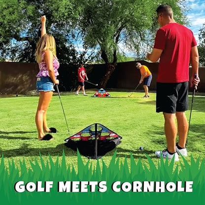 CHIP NN' Hole Golf Game Set | Golf Gifts for Men | Backyard Golf Cornhole Game | Golf Chipping Game | Targets, Golf mats, Foam Golf Balls Included | Golf Game | Golf Accessories for Men | Golf Gift