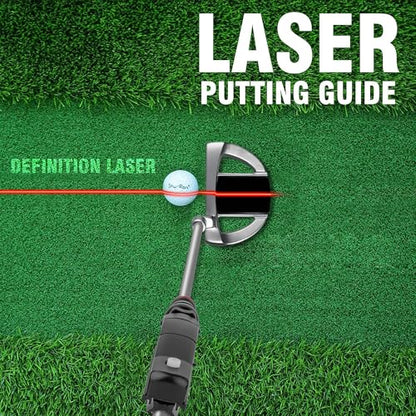 Indoor Golf Laser Putting Training Aid with Two Modes, Putting Training Aid for Alignment Tool, Precision Red Line Laser Putting Trainer, Cool Golf Gift for Golfers