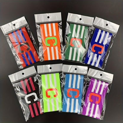 Captain Armband Adjustable Elastic Striped C Team Armband For Soccer Football Basketball Matches Training Fans - color: Green