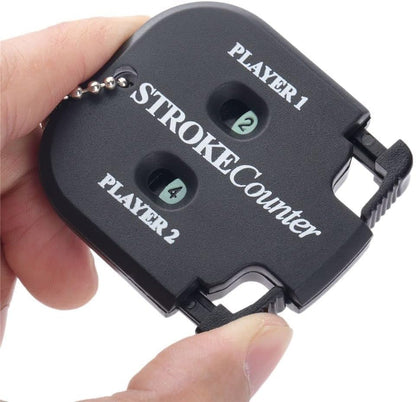 Black Golf Stroke Shot Putt Score Counter Golf Accessories, Two Digits Scoring Keeper with Key Chain Golf Training Aids Sports and Outdoors