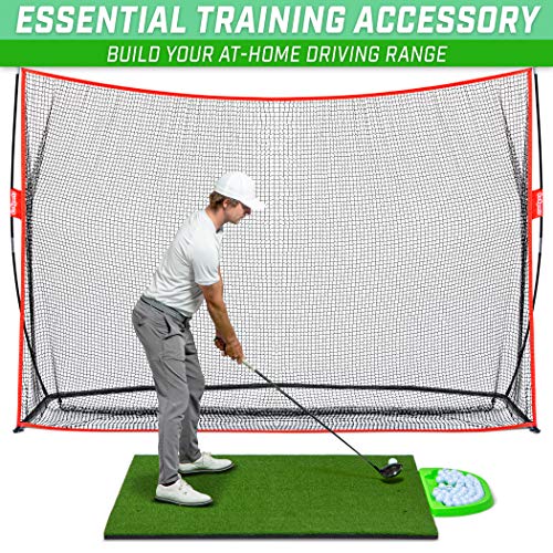 GoSports All-Weather Golf Ball Trays with 70 Ball Capacity - Black or Green - Compatible with All Hitting Mats - color: Green