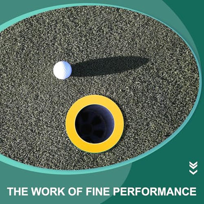 HANABASS Golf Putting Cup Ring 6.30 Inch Portable Golf Hole Cup for Indoor Outdoor Practice Training Aid for Backyard and Course